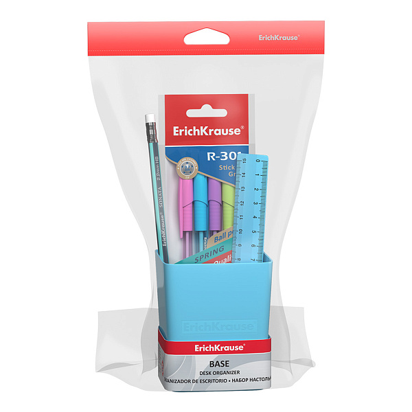 Набор настольный ErichKrause® Base, Pastel, голубой