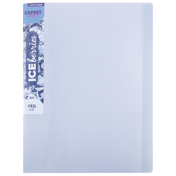 Папка 40ф А4 "Expert Complete" Trend ICEberries 600 мкм  20 мм  1 шт. лёд