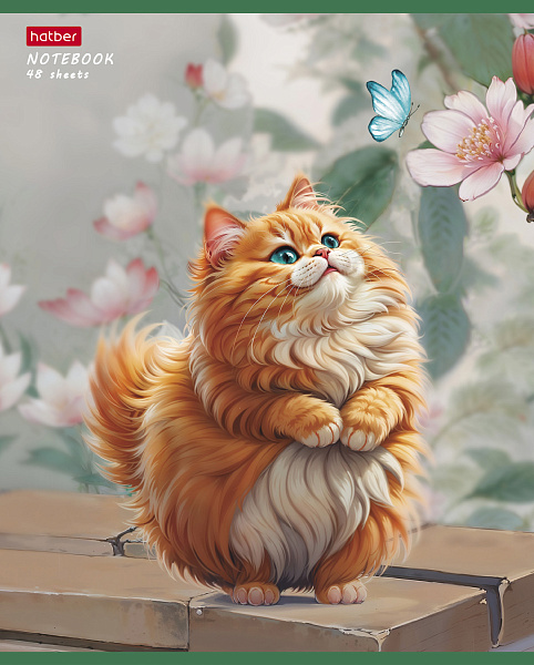 Тетрадь 48 л. кл. "Пухляши" 60-65г/кв.м мат.ламин. 5 диз.в блоке скругл.углы