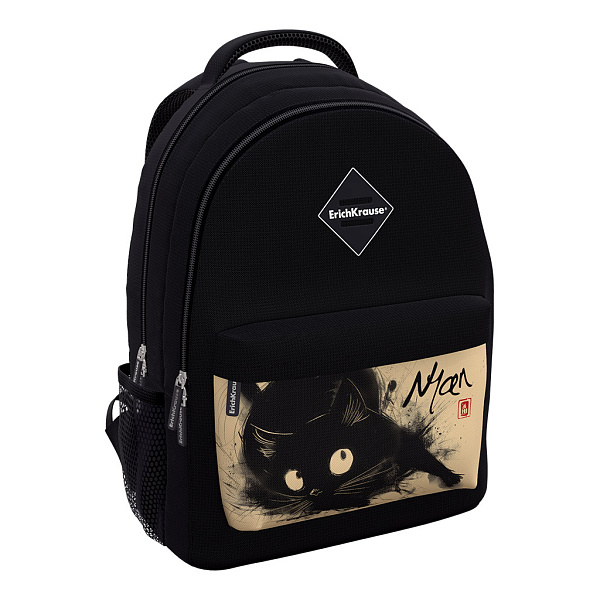 Рюкзак ErichKrause EasyLine® с двумя отделениями и грудной перемычкой 20L Blur Cat