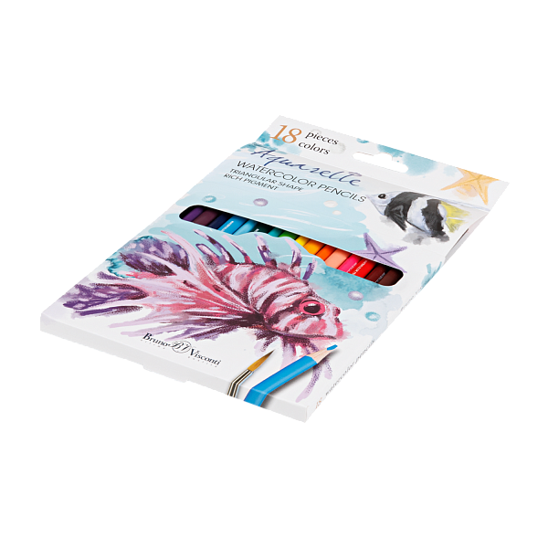 Карандаши 18 цв. акварельные "DREAM WORLD"