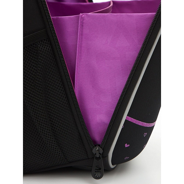 Рюкзак школьный (/1 черный - лаванда)