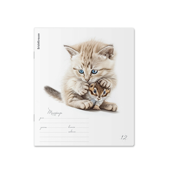 Тетрадь 12 л. кл. "Little Cuties" ErichKrause (в плёнке по 10 шт.)_MIX-PACK