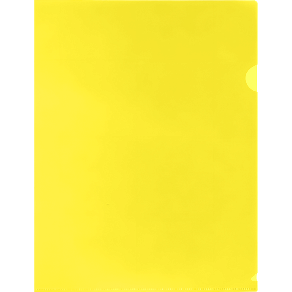 Папка - уголок А4 "deVENTE" 180 мкм, гладкая фактура, полупрозрачная желтая