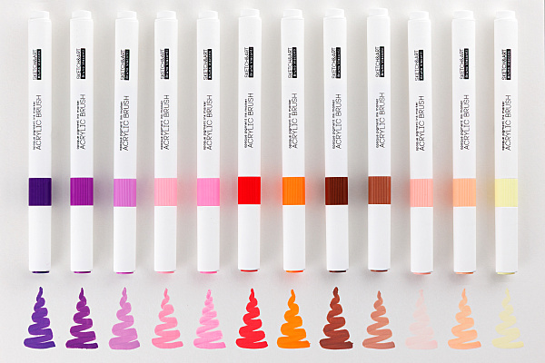 Набор маркеров-кистей акриловых "SKETCH&ART" 24 ЦВ.