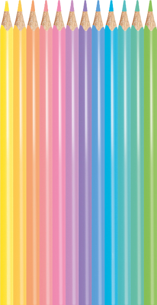 Карандаши 12 цв. Maped COLOR'PEPS PASTEL пастельные цвета, из американской липы, треугольные, ударопрочный грифель, в картонном футляре, 