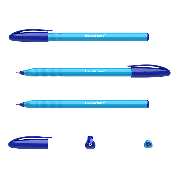 Ручка шариковая ErichKrause U-108 Stick Neon 1.0, Ultra Glide Technology, СИНЯЯ (в коробке по 50 шт.)