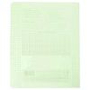 Тетрадь 12 листов в клетку, пластиковая обложка "Зелёная" 60-65г/кв.м