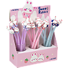 Ручка шариковая 0,7 мм deVENTE. Sweet Rabbit СИНЯЯ силиконовая с декор. элем.гибк.корп.маслянная