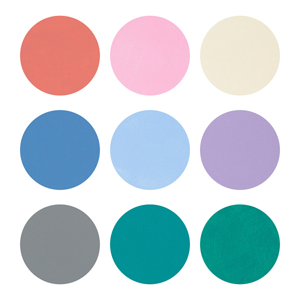 Акрил 9 цв. 20 мл. Декола "Романтик" матовый картон