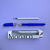 НАБОР: РУЧКА "MONACO" ШАРИКОВАЯ 0.5 ММ, СИНЯЯ (ярко-синий корпус) С ДОПОЛНИТЕЛЬНЫМ СТЕРЖНЕМ