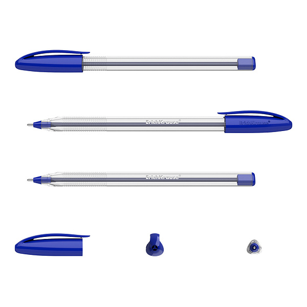 Ручка шариковая ErichKrause U-108 Stick Classic 1.0, Ultra Glide Technology, цвет чернил синий (в коробке по 12 шт.)