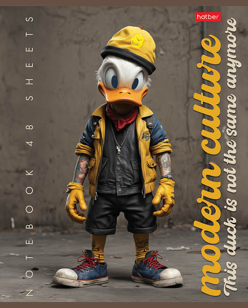 Тетрадь 48 л. кл. "Те самые герои" 65г/кв.м на скобе 5 диз.в блоке скругл.углы