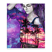 Тетрадь 48 л. кл. "МОЯ ВСЕЛЕННАЯ" /обложка - печать по фольге, выборочный ТВИН УФ-лак, мелованный картон 210 г/м², Упаковка Ассорти/