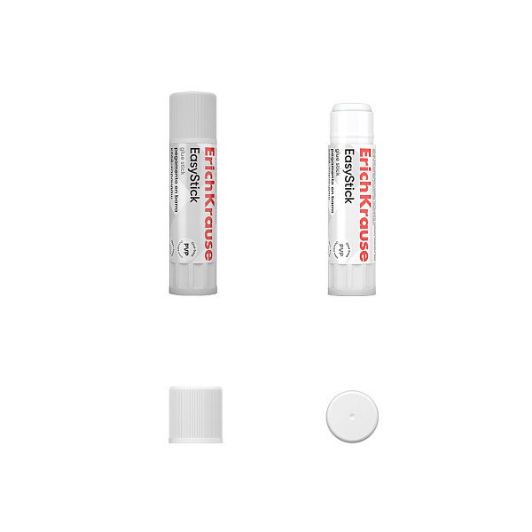 Клей-карандаш  13 г ErichKrause EasyStick, (в коробке-дисплее по 24 шт.)