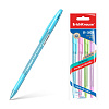 Набор из 4 ручек шариковых ErichKrause R-301 Stick&Grip Spring 0.7, цвет чернил синий (в пакете)