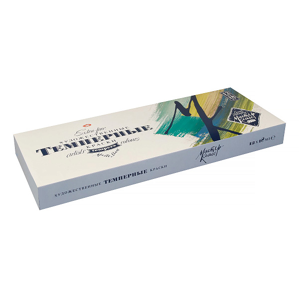 Темпера 12 цв. 18 мл. Мастер Класс картон 