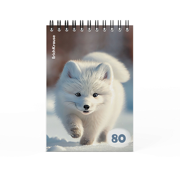 Блокнот А6 80 л. кл. на спирали ErichKrause Пушистики, _MIX-PACK