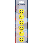 Магниты д/доски 30 мм 6 шт. "deVENTE. Smile" желтый цвет, в картонном блистере
