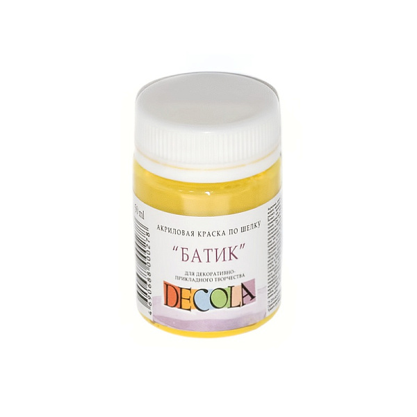 Акрил шелк батик 50 мл Декола Лимонная 