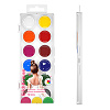 Акварель 12 цветов "Pointes" без кисти, пластиковый пенал с европодвесом