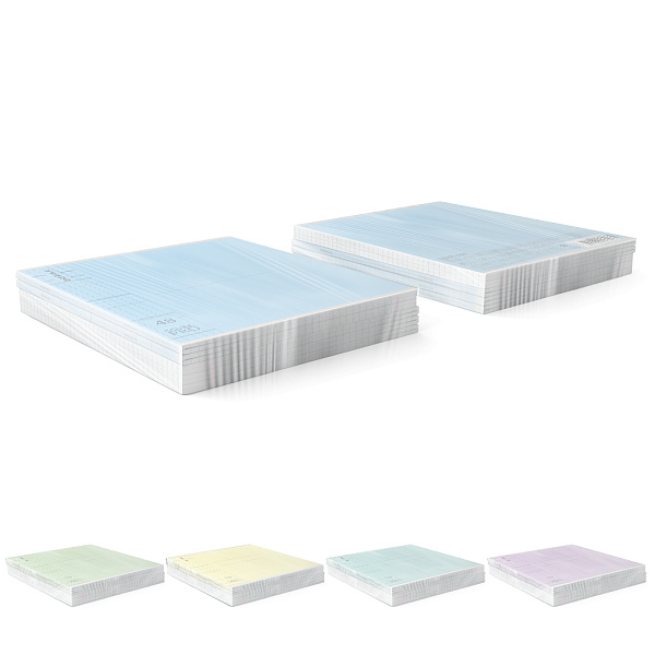 Тетрадь 48 листов в клетку с пластиковой обложкой на скобе ErichKrause Классика CoverPrо glossy, А5+, MIX-PACK