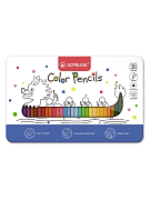 Карандаши 36 цв. ACMELIAE в металлическом футляре