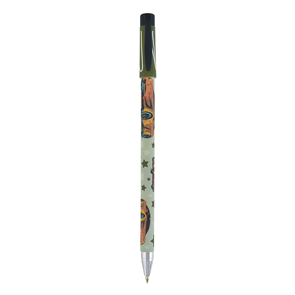 Ручка шариковая 0,5 мм "HappyWrite. FunColor.Машина" СИНЯЯ