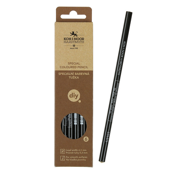 Карандаш по стеклу, металлу и пластику 3263, черный