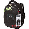 Рюкзак школьный "deVENTE. Junior. Gamer" жесткий 35x27x13 см (14 л) вес 800 г, 1 отделение на молнии с разделителями для учебников, с органайзером, 1 отделение для формата A4, 2 боковых кармана сеточкой на резинке, эргономичная формоустойчивая спинка