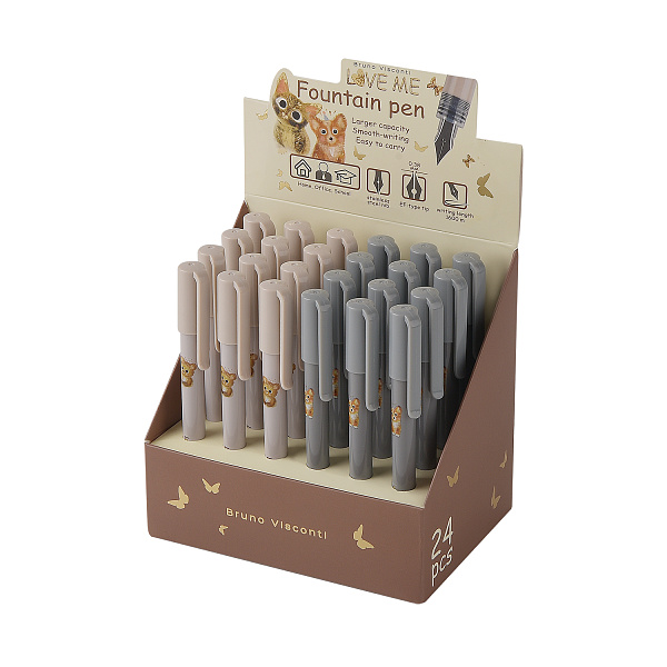 РУЧКА ПЕРЬЕВАЯ "LOVE ME" 0.38 ММ, СИНЯЯ