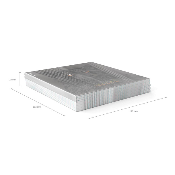 Тетрадь 48 листов в клетку "Gaze", ламинация soft-touch+выборочный УФ-ла ErichKrause_MIX-PACK