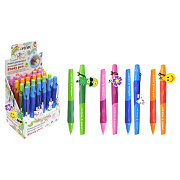 Ручка шариковая "deVENTE. Study Pen" обучающая письму, для правшей, d=0,7 мм, с каучуковым держателем и подвеской, сменный стержень, с индивидуальной маркировкой, синие чернила