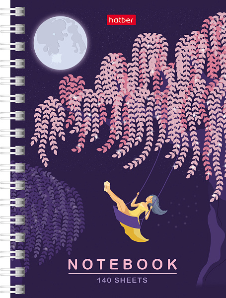 Записная книжка А6 140 л. на гребне "Навстречу мечтам"