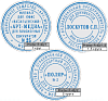 Печать самонаборная автоматическая PRINTER R40/2 SET black, пластик. 2 круга d41,6 мм касса A