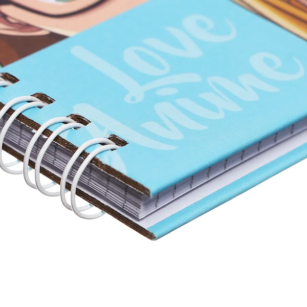 Блокнот 130х180 48л на гребне "Аниме", с замочком, вн. блок 70 г/м2 в линию, МИКС 4 вида