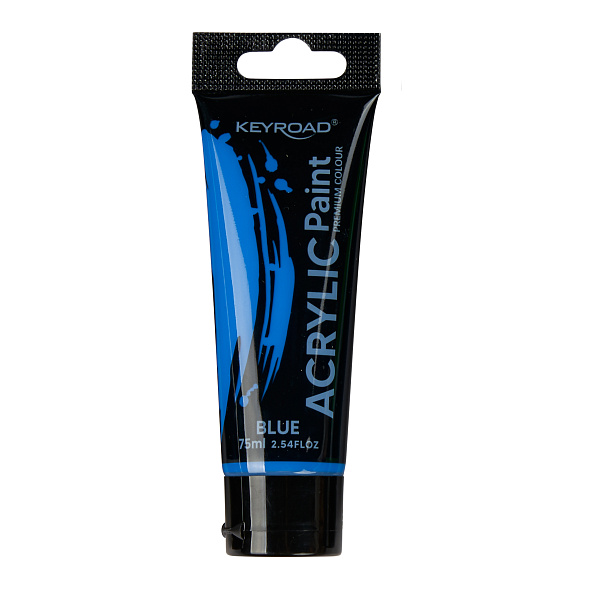 Акрил 75 мл туба KEYROAD художественный голубой
