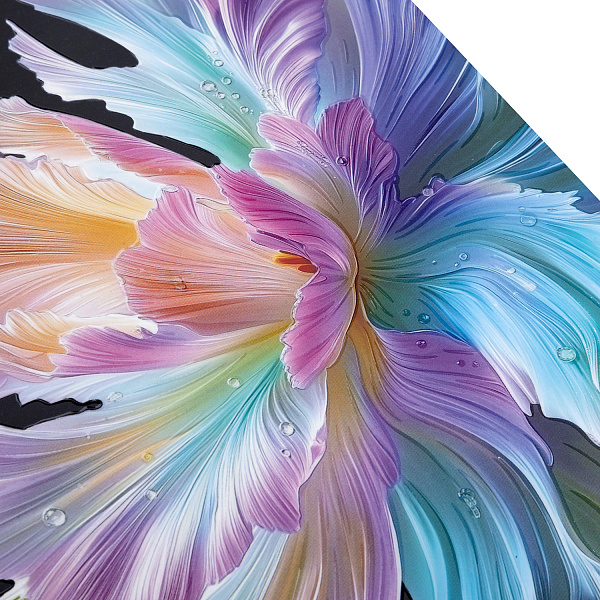 Дневник школьный для 1-11 классов 40 листов твёрдый переплет "Хрупкие лепестки" А5ф запечат. форзац ламинация СОФТ ТАЧ  3D лак