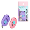 Нож канцелярский ErichKrause Cloud Mini Pastel, ассорти (в пакете по 1 шт.)