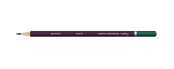Карандаш цветной художественный "VISTA-ARTISTA" "Gallery"  заточенный 621 Кобальтовый зеленый темный (Cobalt green deep)