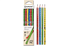Карандаш чернографитный HB ACMELIAE круглый, 4 цвета корпуса, длина 176 мм