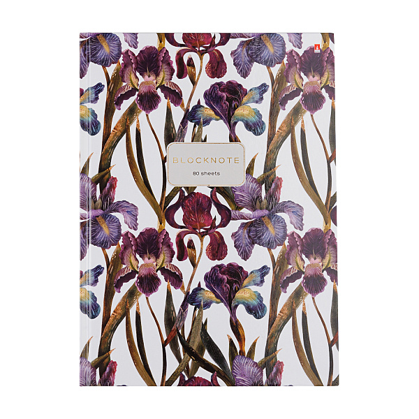 Блокнот-престиж А4 80 л. "FLORA.ИРИСЫ"