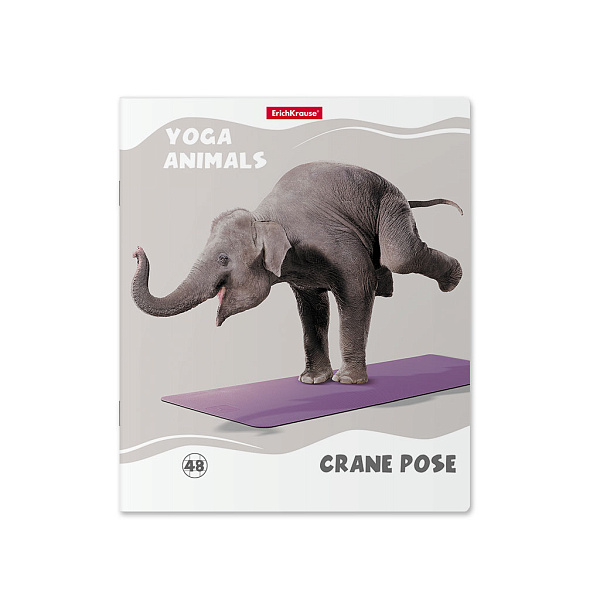 Тетрадь 48 л. кл. "Yoga Style" матовая ламинация ErichKrause _MIX-PACK