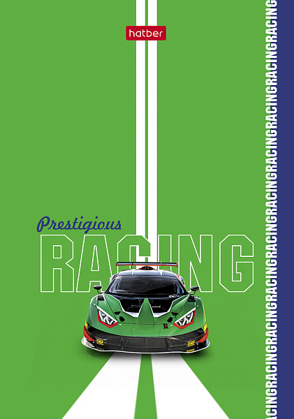 Блокнот А6 32 л. кл. "Престижные гонки" на скобе Обл. мел.бумага глянц. ламин. 8 дизайнов в блоке