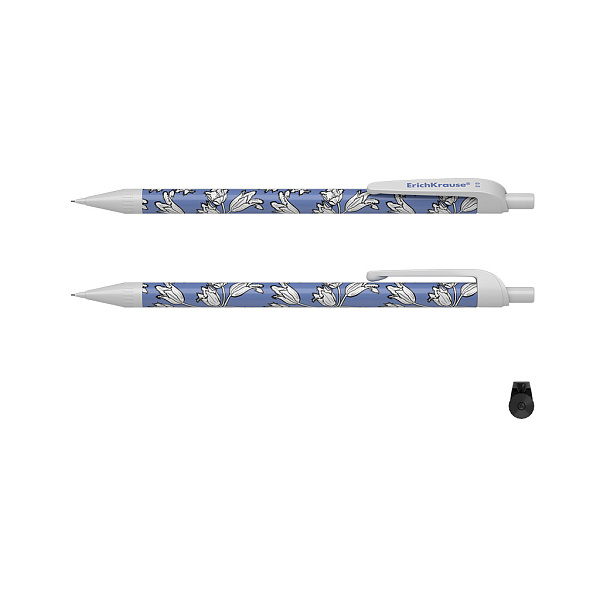 Карандаш автомат. 0,5 мм ErichKrause Tulips НВ (в тубусе)
