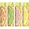 Линейка "deVENTE. Fruits" фигурная деревянная крашенная с рисунком, шкала 15 см (общая длина линейки 16 см) в блистерной упаковке, ассорти