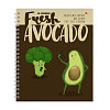 Тетрадь 80 л. кл. на гребне А5+ "АВОКАДО" 5 ВИДОВ