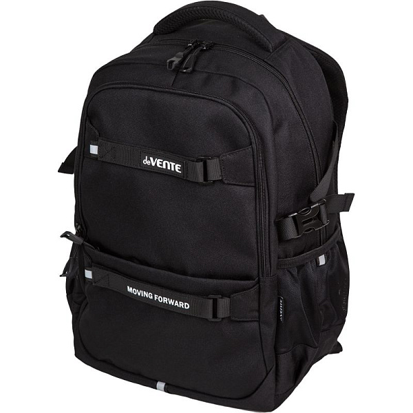 Рюкзак "deVENTE. Moving Forward. Black" подростковый 44x30x20 см (19 л) 700 г, текстильный, 2 отд.молнии