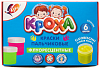 Краски пальчиковые 6 цв. 40 мл флуоресцентные Луч