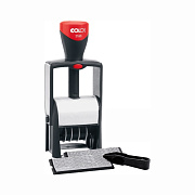 Датер автоматический самонаборный металлический, 2 строки, 1 касса